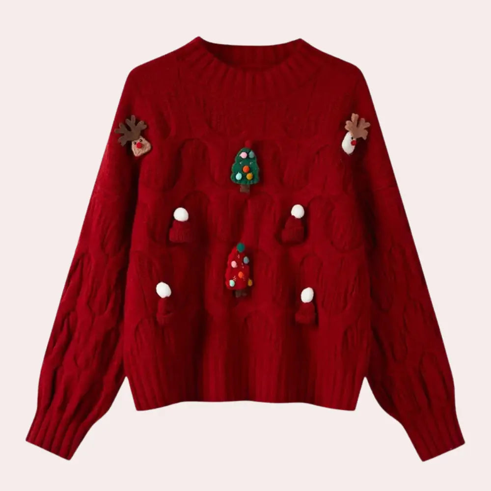 WarmCharm - Julegenser for Damer i Trendy Design Motelys