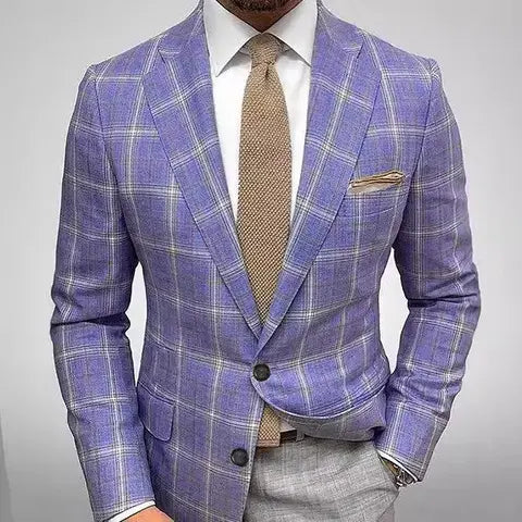 RetroChic - Vintage Blazer for Menn med Klassisk Stil Motelys
