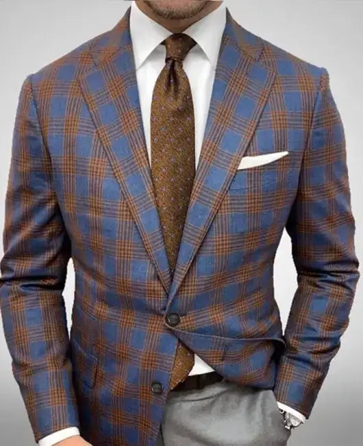 RetroChic - Vintage Blazer for Menn med Klassisk Stil Motelys