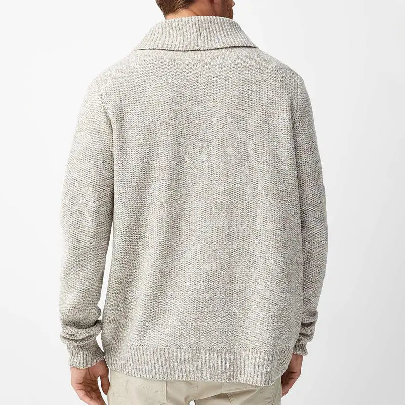 CozyFit - Løst Strikket Cardigan for Menn i Stilig Design Motelys