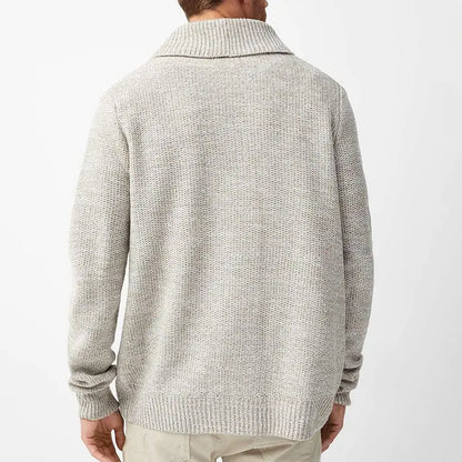 CozyFit - Løst Strikket Cardigan for Menn i Stilig Design Motelys
