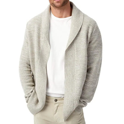 CozyFit - Løst Strikket Cardigan for Menn i Stilig Design Motelys