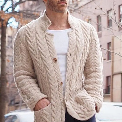 ChicWear - Enkelbrystet Cardigan for Menn med Stil Motelys