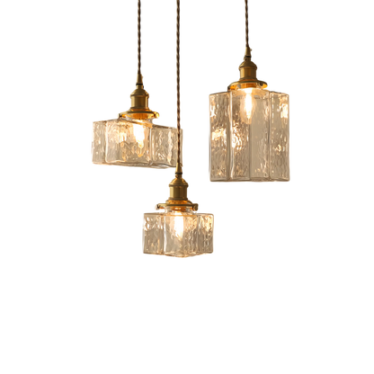 LuxeGlow - Retro Hengende Glasslampe for Klassiskt Design Motelys