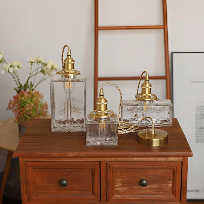 LuxeGlow - Retro Hengende Glasslampe for Klassiskt Design Motelys