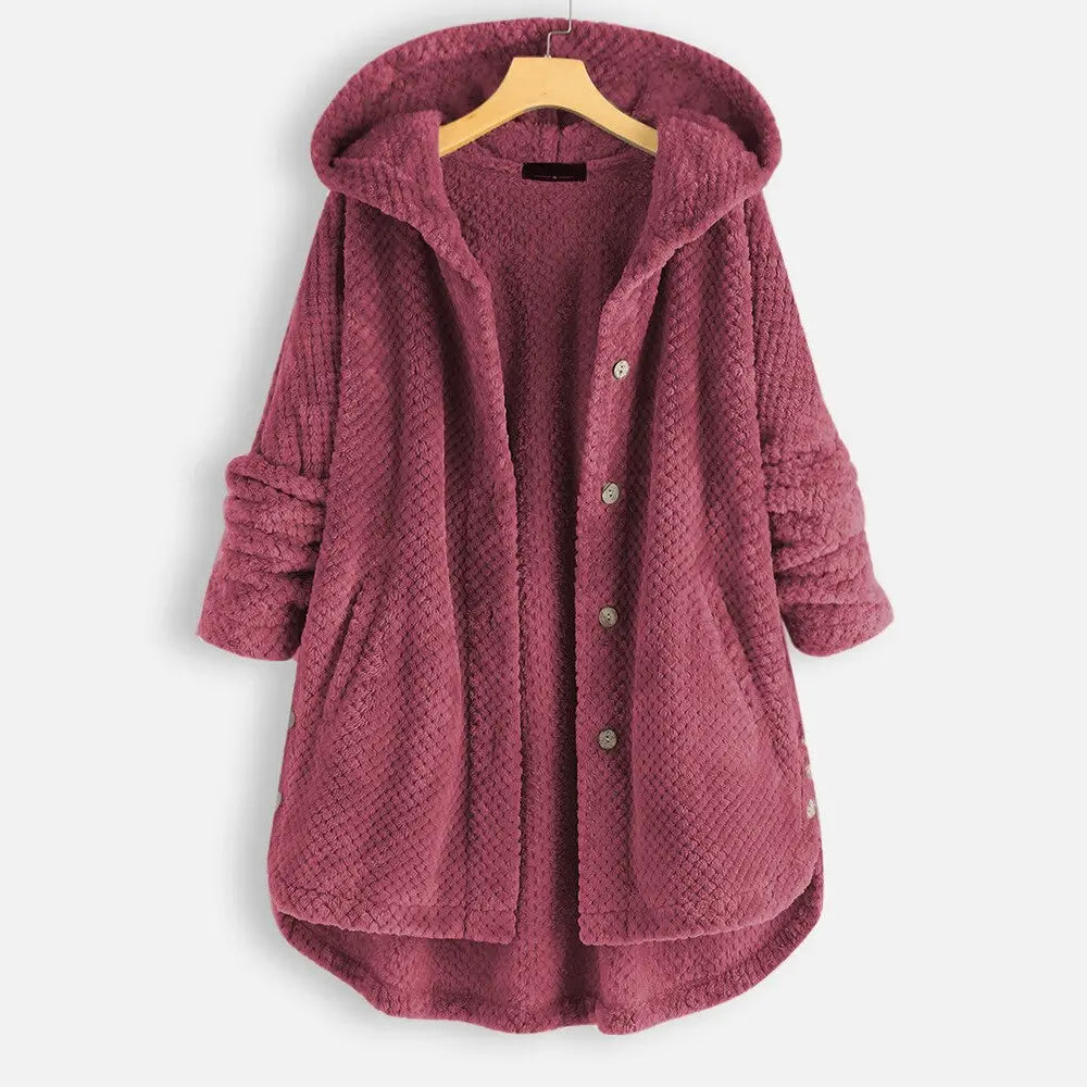 CozyChic - Overdimensjonert Hettejakke til Dame med Stil Motelys