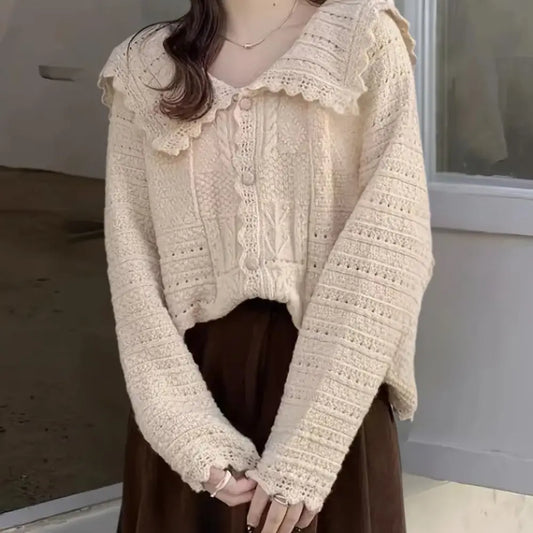 KnitNook - Strikket Cardigan for Damer Motelys