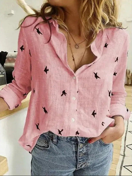 ChicButton - Knappekledd Bluse for Elegant Uttrykk Motelys