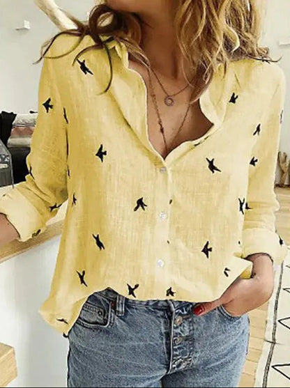ChicButton - Knappekledd Bluse for Elegant Uttrykk Motelys