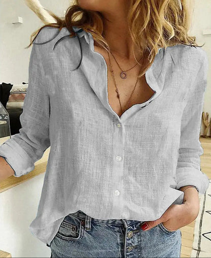 ChicButton - Knappekledd Bluse for Elegant Uttrykk Motelys