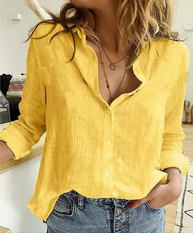 ChicButton - Knappekledd Bluse for Elegant Uttrykk Motelys