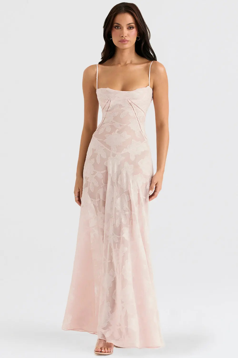LuxeFlow - Elegant Chic Maxi Kjole for Kvinner Motelys
