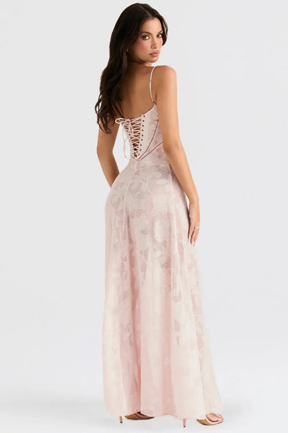 LuxeFlow - Elegant Chic Maxi Kjole for Kvinner Motelys