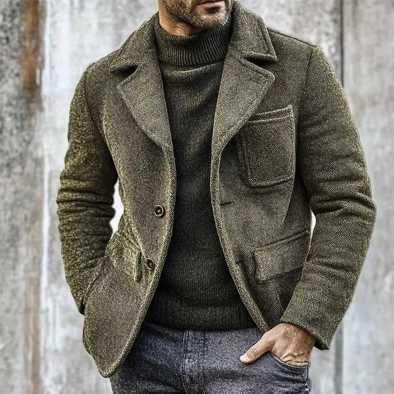 Heritage Canvas Blazer for Menn – Tidløs Stil med Robust Kvalitet Motelys