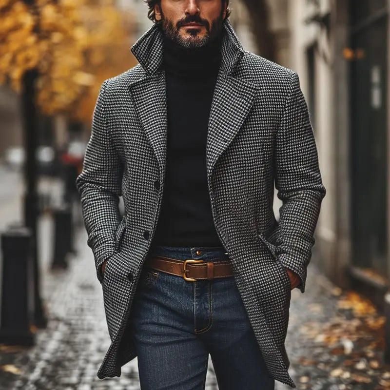 The Windsor – Herrefrakk i Houndstooth-mønster Motelys