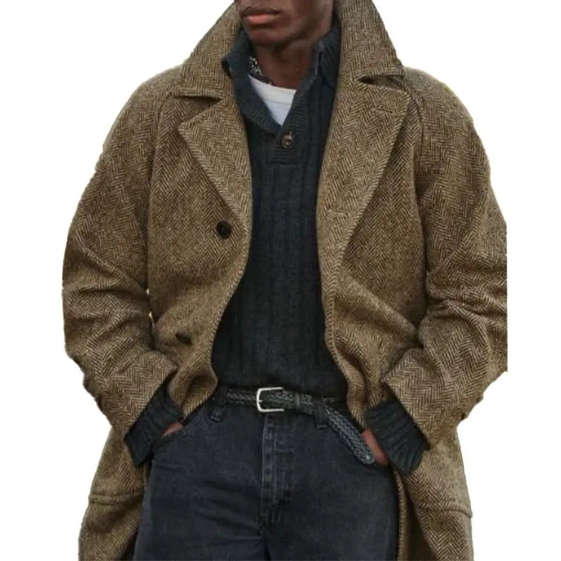 The Winston – Vintage herringbone-frakk for menn Motelys