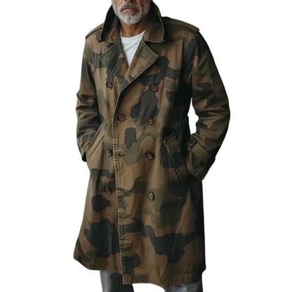 The Ranger – Kamuflasje cargo-trenchcoat for menn Motelys