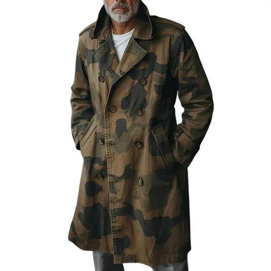 The Ranger – Kamuflasje cargo-trenchcoat for menn Motelys