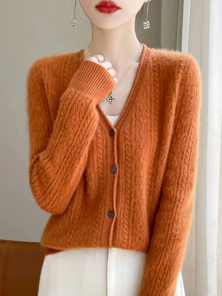 Elara – Myk Cashmere & Merino Strikkecardigan Motelys