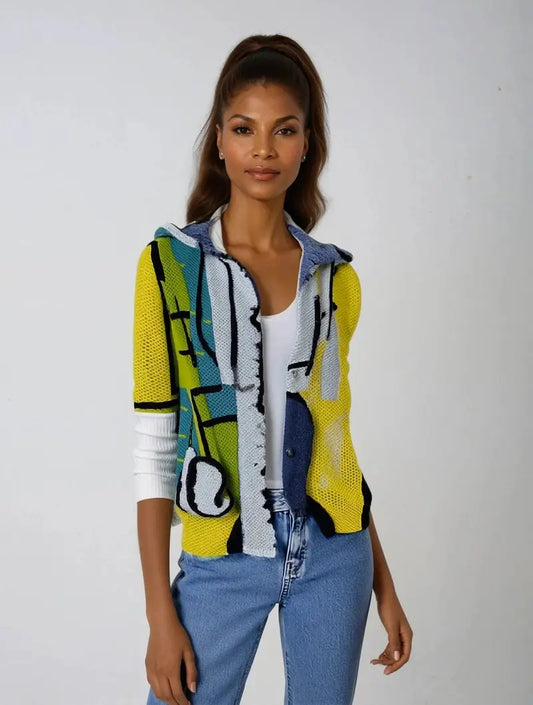 Kunstinspirert Luksus Hoodie – Stilig Komfort for Alle Anledninger Motelys