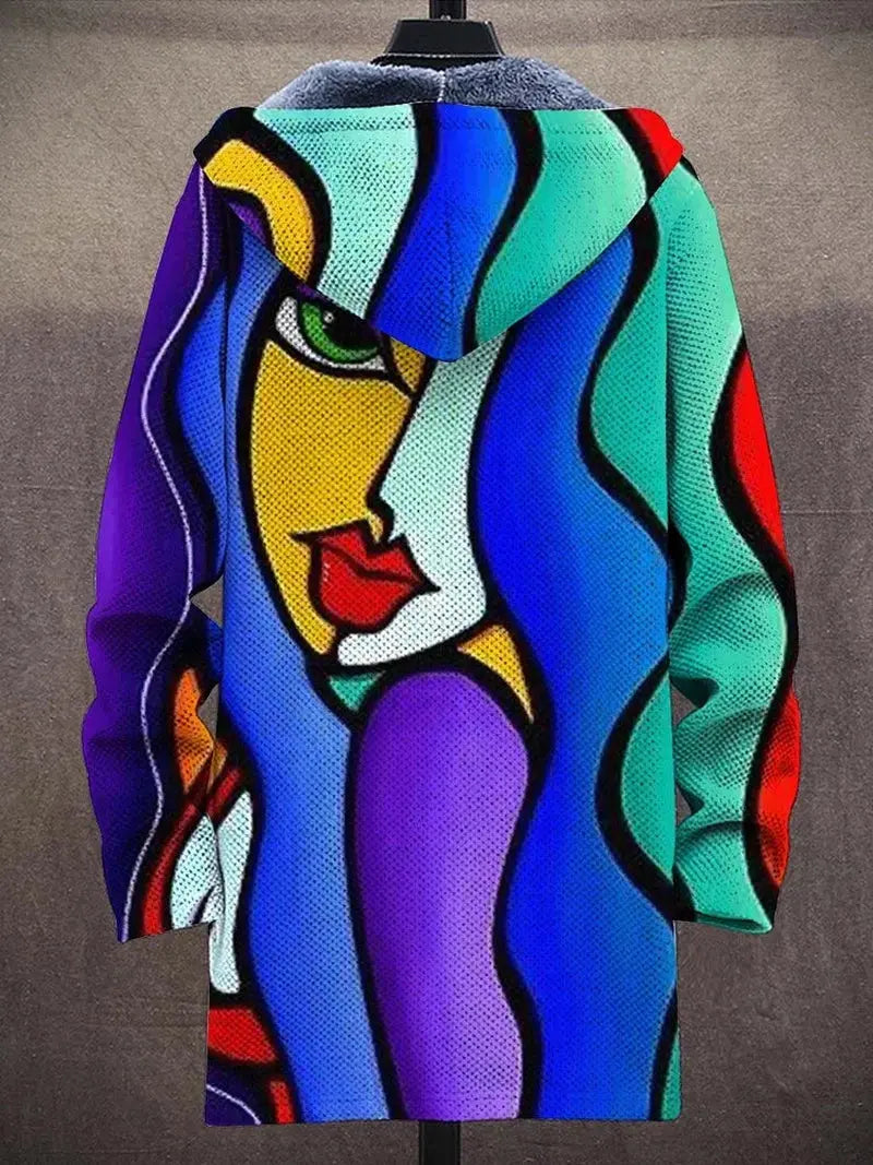 Vibrant Vision Hettegenser – Dristig Kunst Møter Komfort Motelys