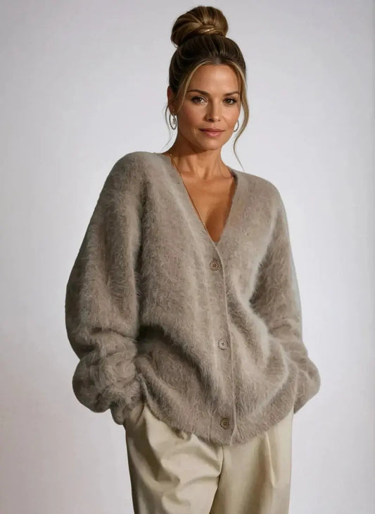 Aurora - Luksuriøs Cashmere-Cardigan med Myk Komfort Motelys