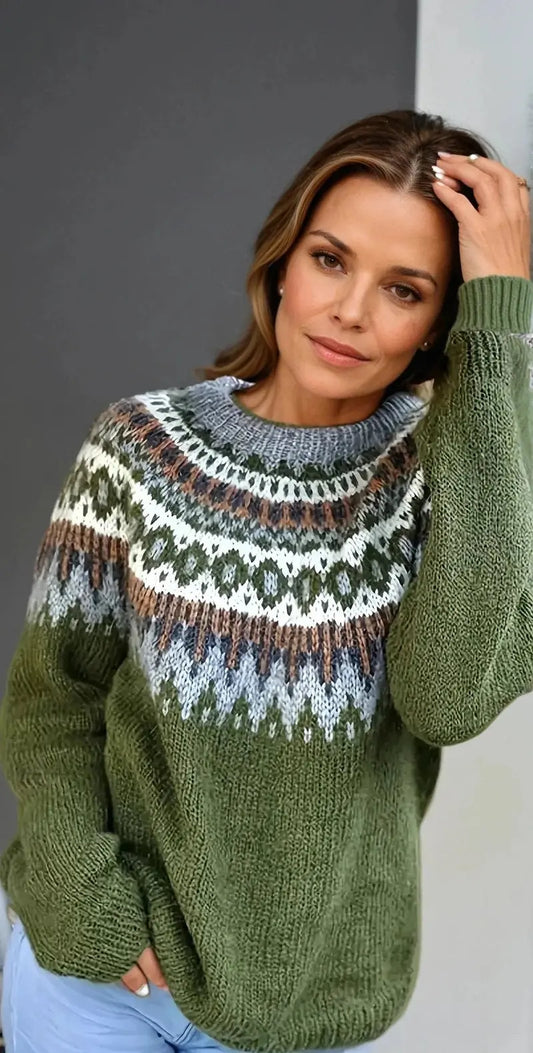 Everly – Nordisk Drøm Chunky Strikkegenser Motelys