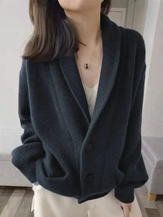 Aria – Elegant Cashmere Strikkecardigan Motelys