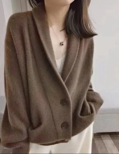 Aria – Elegant Cashmere Strikkecardigan Motelys