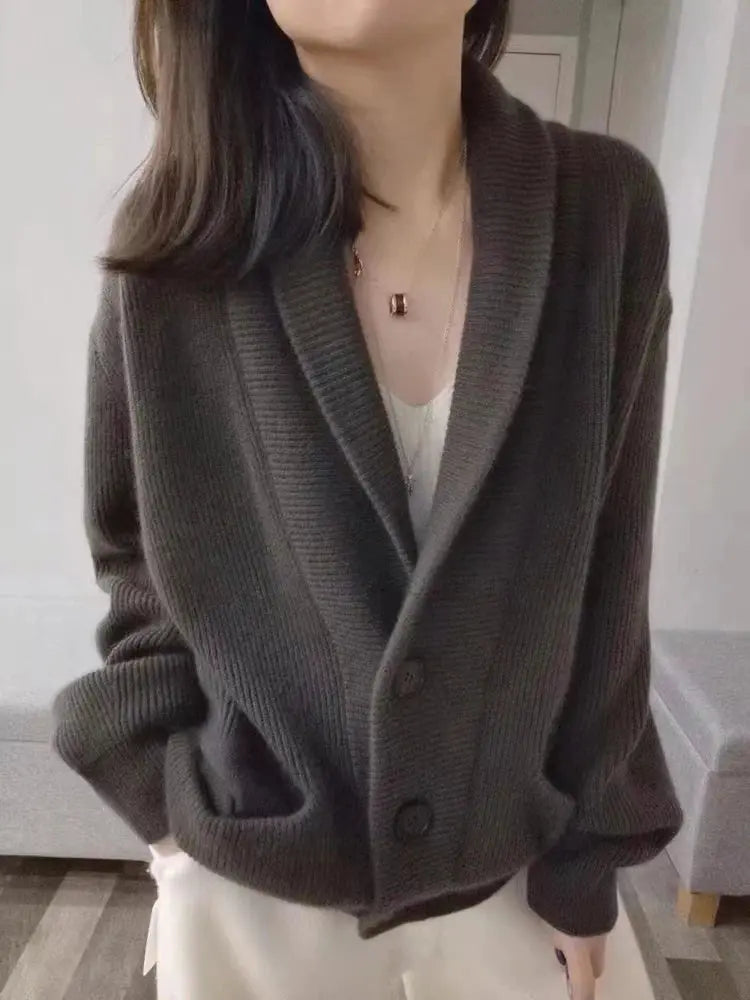 Aria – Elegant Cashmere Strikkecardigan Motelys