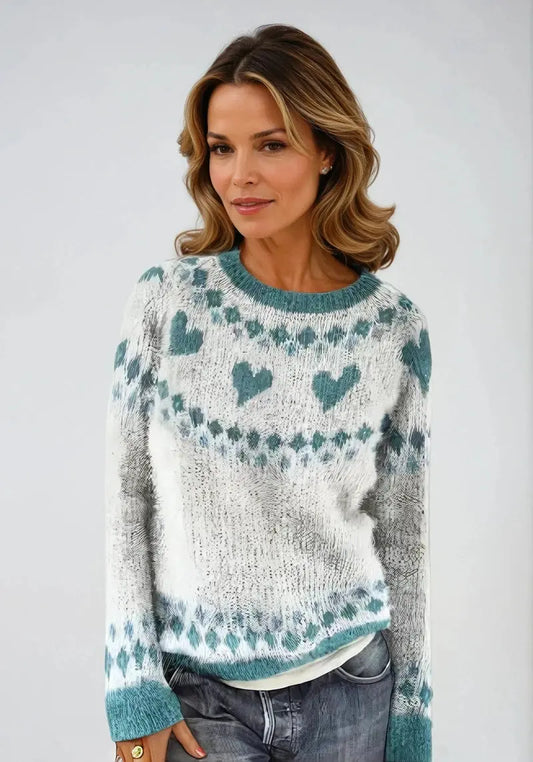 Freya – Elegant Islandsk Strikkegenser for Koselige Vinterdager Motelys