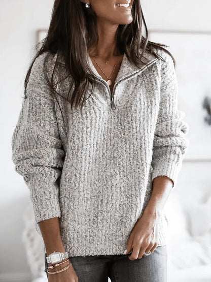 Aurora Luxe – Elegant Zip-genser for Uanstrengt Stil Motelys