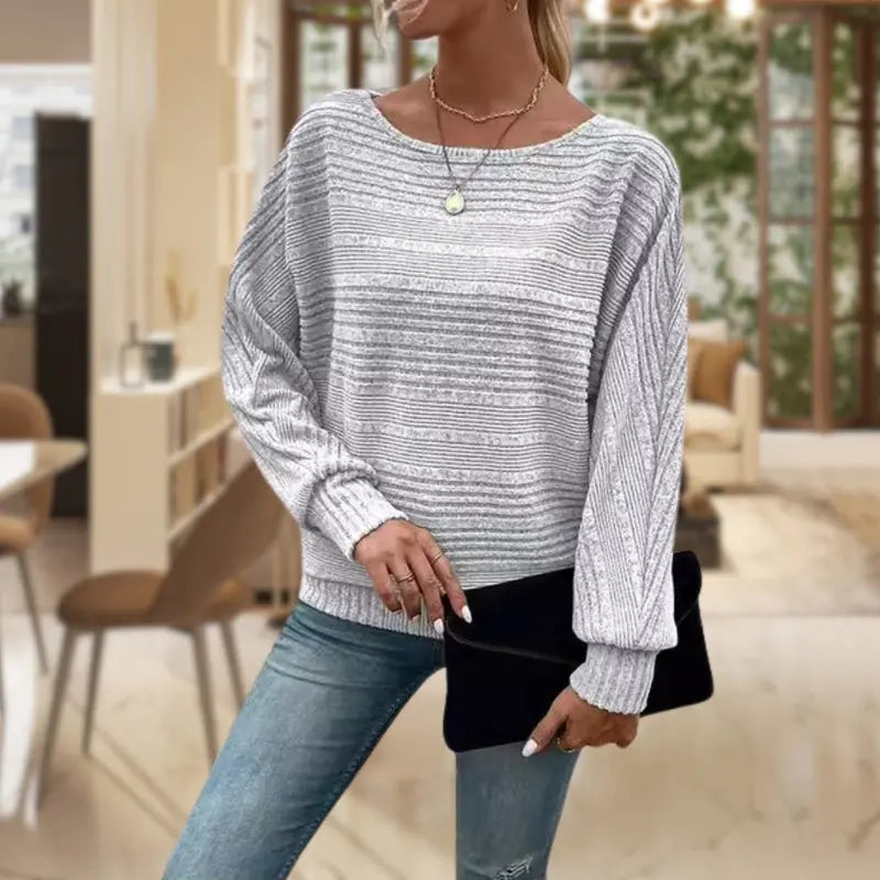 The Everly – Myk strikkegenser med tekstur Motelys