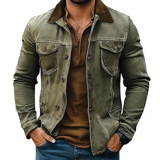 Rugged Valor – Herre Distressed Denim Jakke Motelys