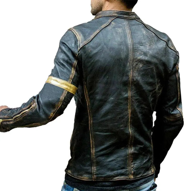 IronRider – Herre Vintage Skinnjakke Motelys