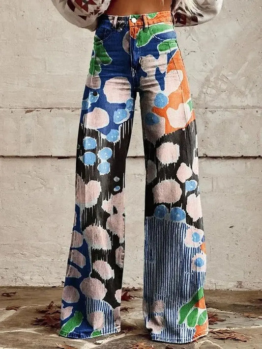 Abstract Horizon – Bold Bredde-Jeans for Kunstneriske Sjeler Motelys