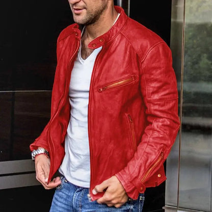 Rebel Edge – Vintage Biker Skinnjakke Motelys