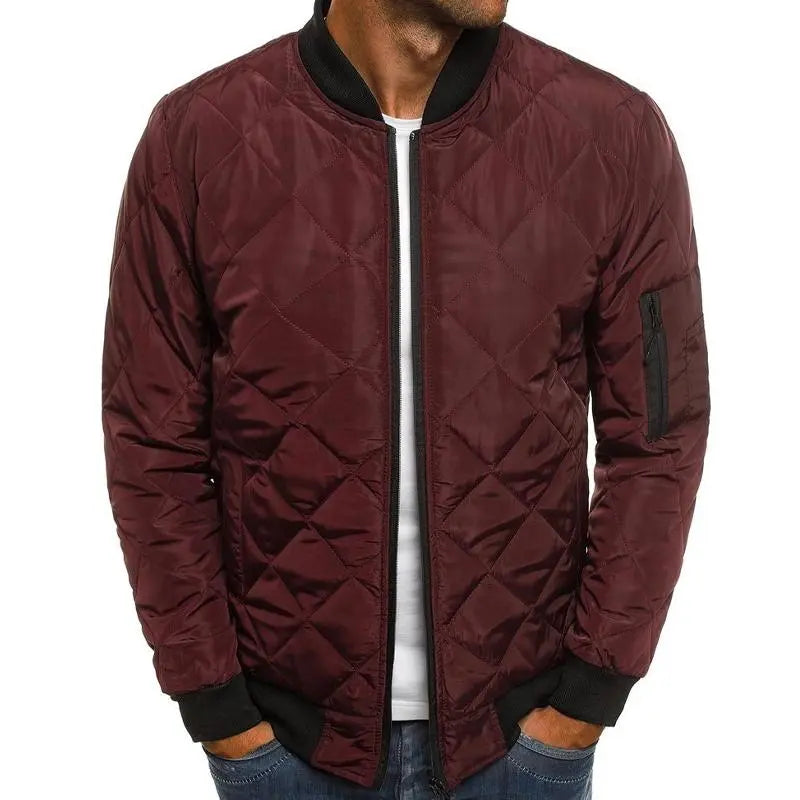 FrostGuard - Quilted termisk bomberjakke for menn Motelys